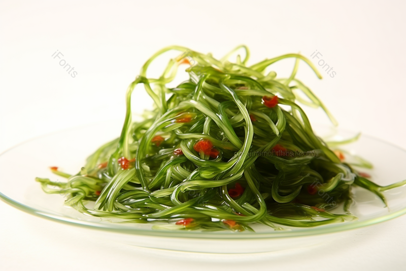 中餐可口食物新鲜蔬菜凉拌裙带菜实拍摄影图,高清,摄影图,摄影图片,图片大全,摄影图免费下载